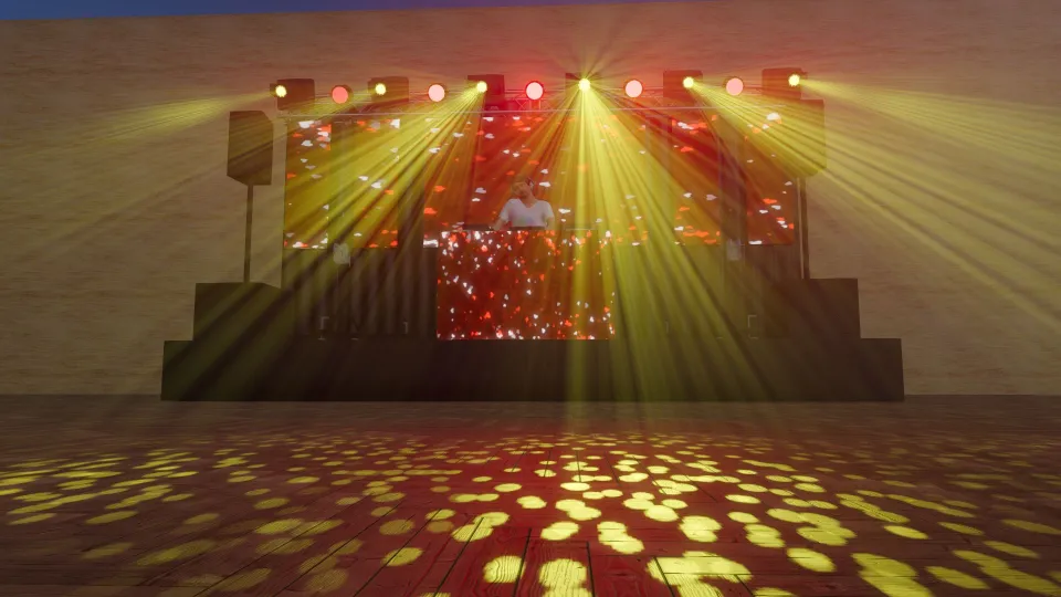 Wedding Dj Setup with Led Screen